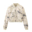 European and American style women's fashion casual tie dye jacket jacket, half skirt set - Korvel