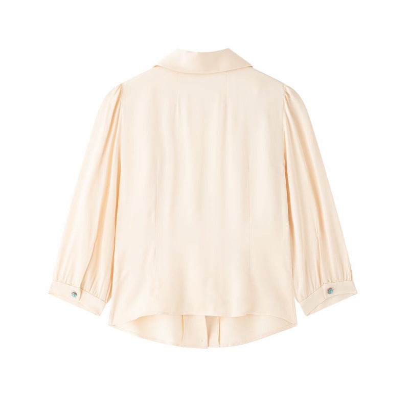 Ensemble Chemise Décontractée et Jupe Plissée pour Femmes Chic