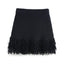 Versatile Women's Tassel Knit Sweater and Skirt Set