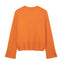 Ensemble de pull en tricot à manches longues et jupe mini chic pour femmes