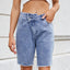 European and American women's loose casual denim shorts - Korvel