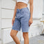 European and American women's loose casual denim shorts - Korvel