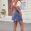 Falda Midi de Denim Europea y Americana para Mujeres
