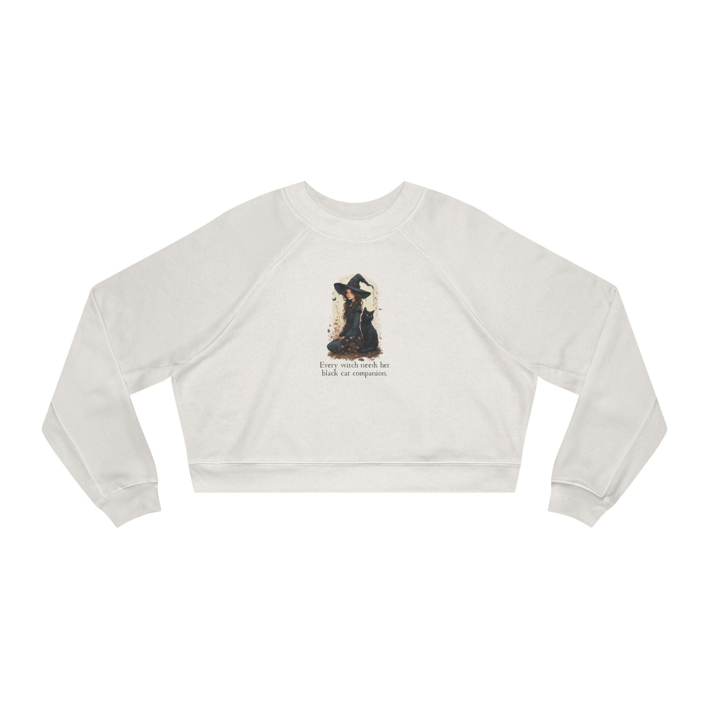 Enchanting Every Witch Cropped Fleece Pullover for Women - Korvel