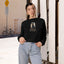 Enchanting Every Witch Cropped Fleece Pullover for Women - Korvel
