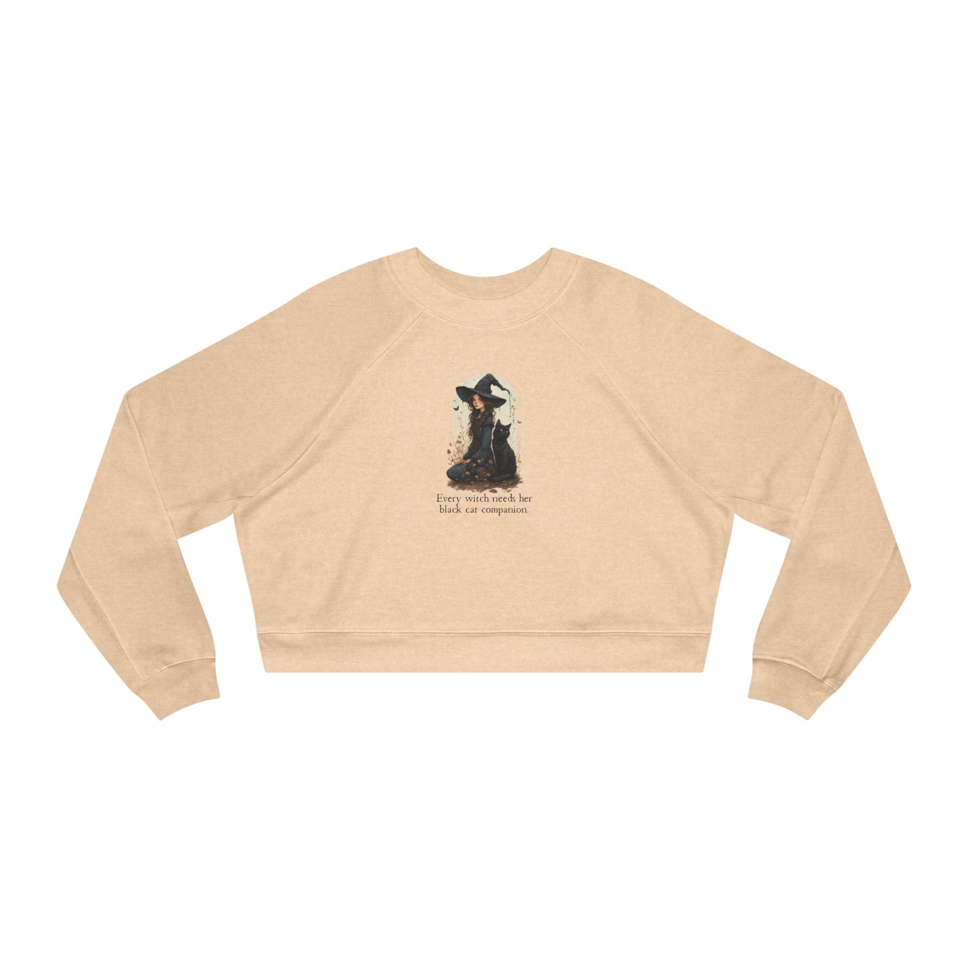 Enchanting Every Witch Cropped Fleece Pullover for Women - Korvel