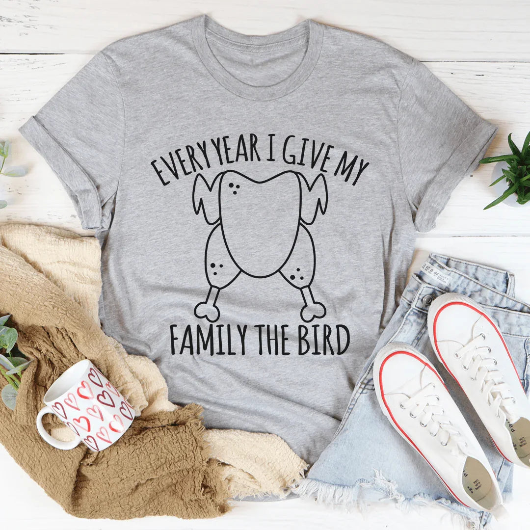 Cada año le regalo a mi familia la camiseta de la cena