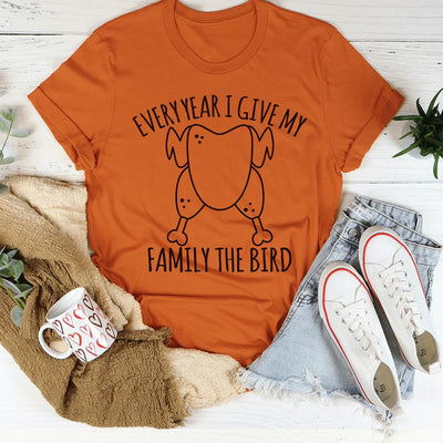 Cada año le regalo a mi familia la camiseta de la cena