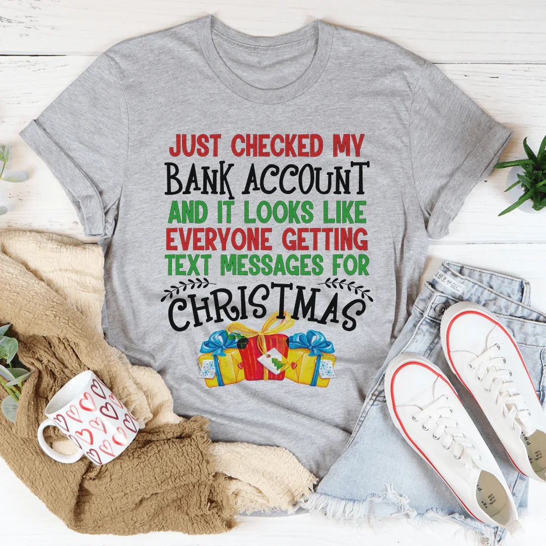 Todo el mundo recibe mensajes de texto para la camiseta navideña