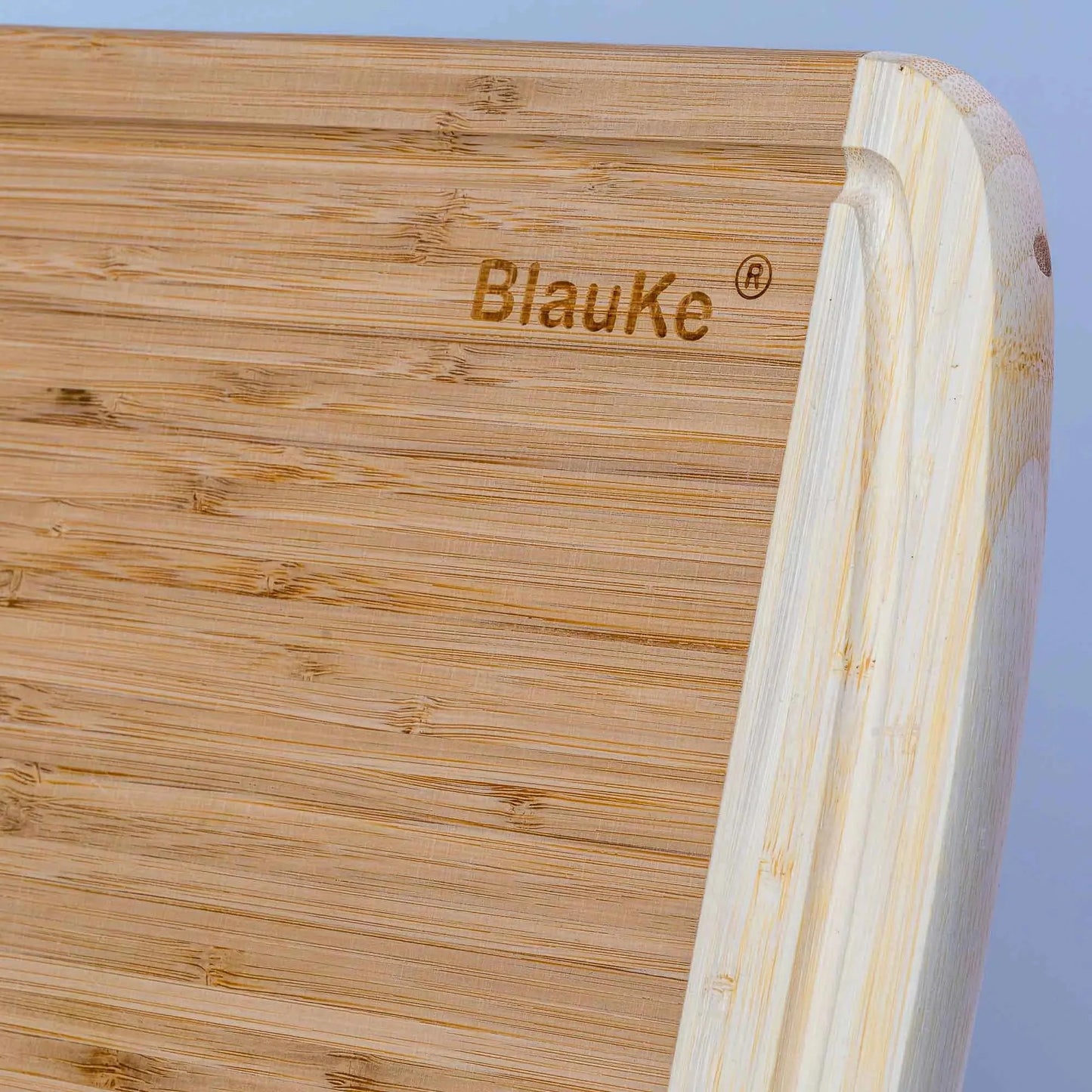 Planche à Découper en Bambou Premium avec Rainure à Jus - 14x11 Pouces