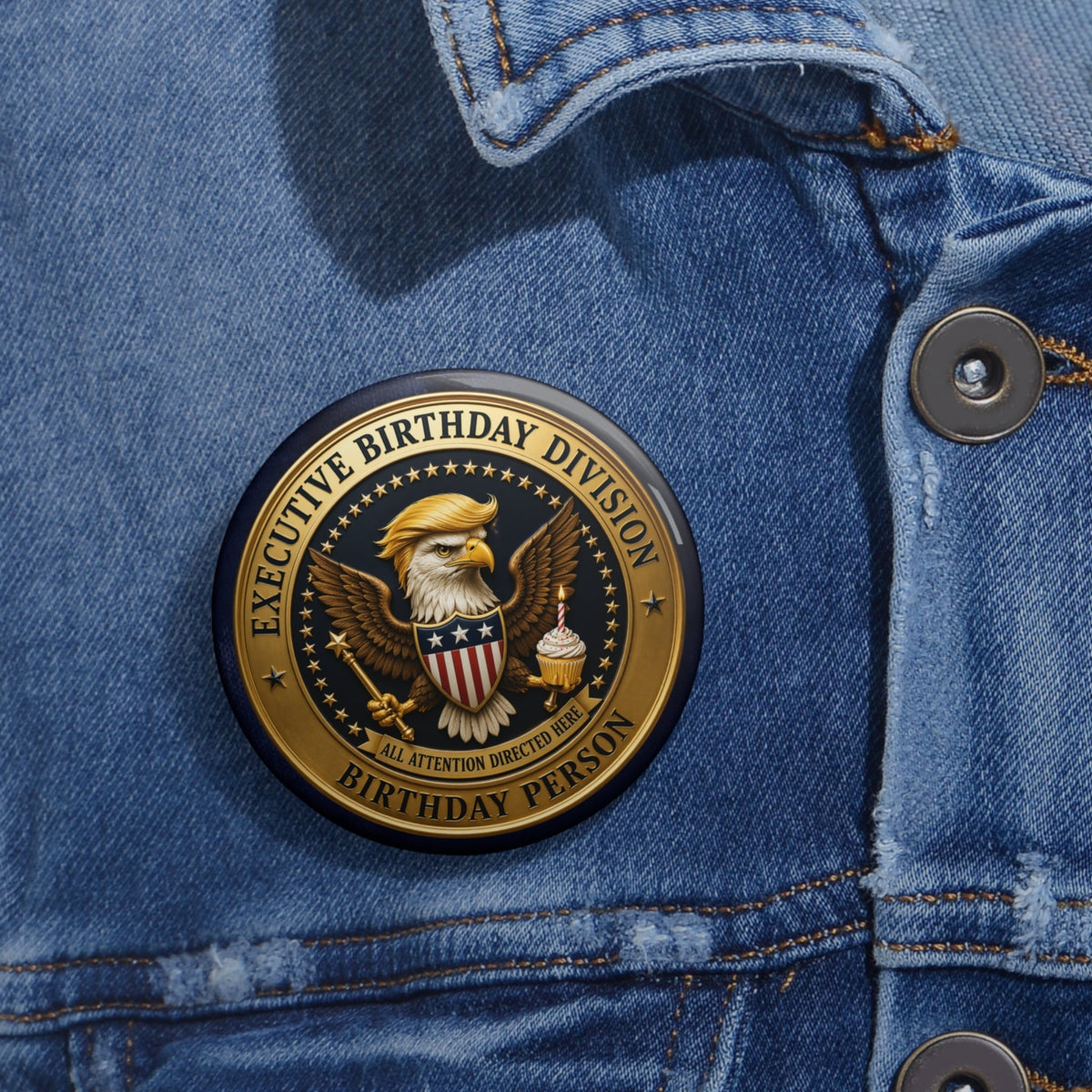 Bouton de revers de division d'anniversaire exécutif