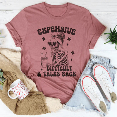 Camiseta cara, difícil y que responde