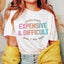 Camiseta cara y difícil