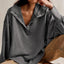 Exposed Seam Side Slit Long Sleeve Sweatshirt - Korvel