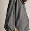 Exposed Seam Side Slit Long Sleeve Sweatshirt - Korvel