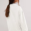 Exposed Seam Side Slit Long Sleeve Sweatshirt - Korvel