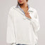 Exposed Seam Side Slit Long Sleeve Sweatshirt - Korvel