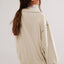 Exposed Seam Side Slit Long Sleeve Sweatshirt - Korvel