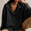 Exposed Seam Side Slit Long Sleeve Sweatshirt - Korvel