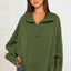 Exposed Seam Side Slit Long Sleeve Sweatshirt - Korvel