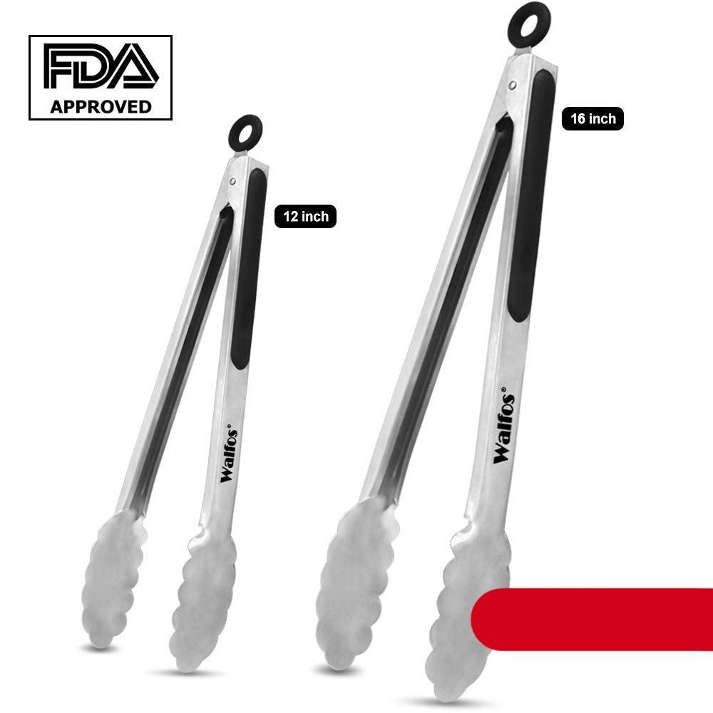 Pinzas de BBQ de Acero Inoxidable Extra Largas Premium