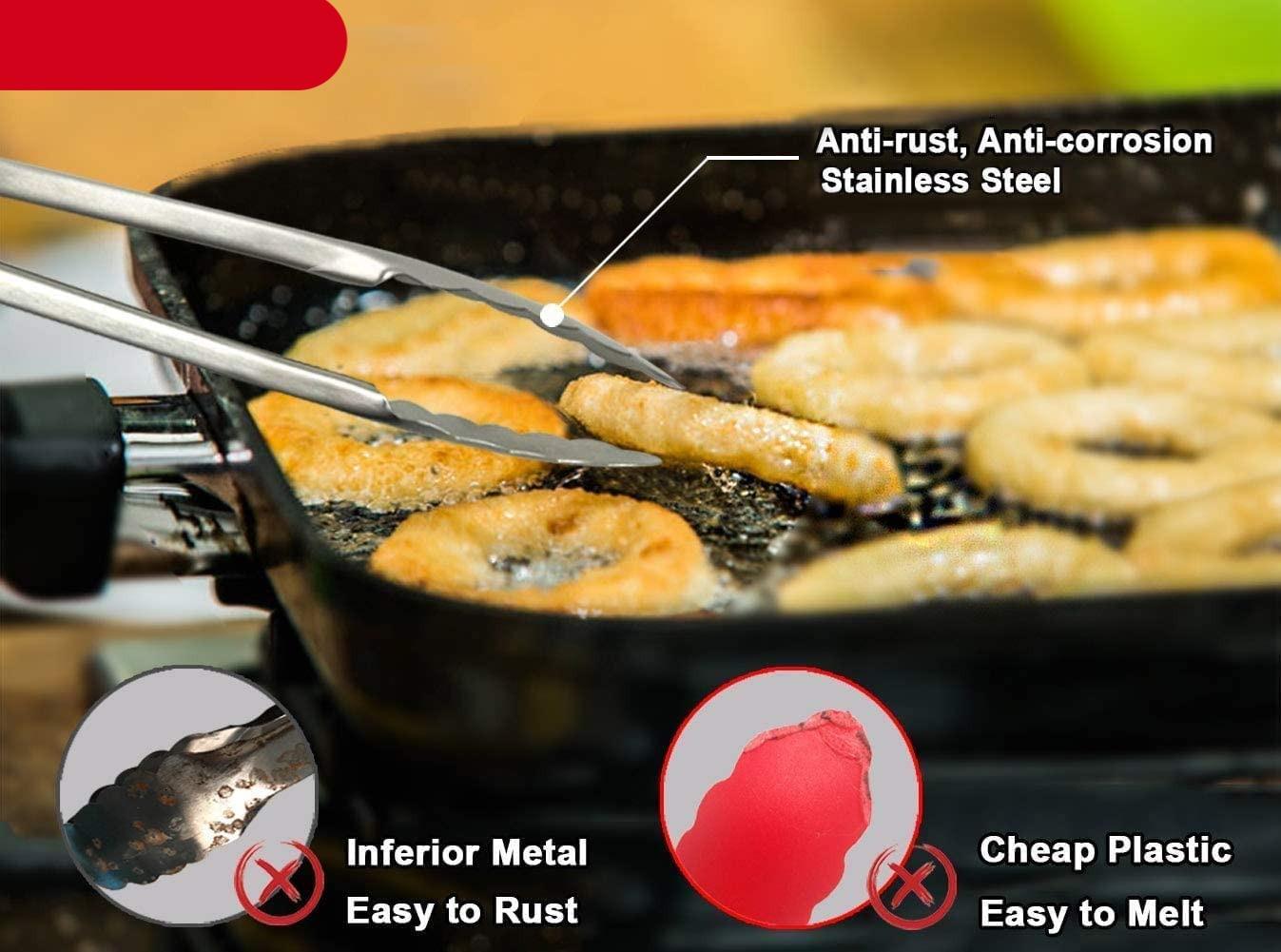 Pinzas de BBQ de Acero Inoxidable Extra Largas Premium