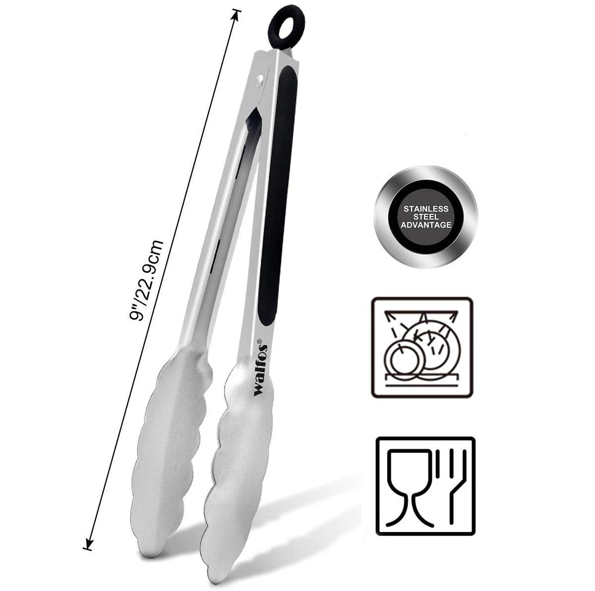 Pinzas de BBQ de Acero Inoxidable Extra Largas Premium