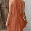 Eyelet Grecian Neck Mini Dress - Korvel