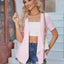 Elegant Eyelet Open Front Short Sleeve Cover Up