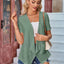 Elegant Eyelet Open Front Short Sleeve Cover Up