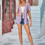 Elegant Eyelet Open Front Short Sleeve Cover Up