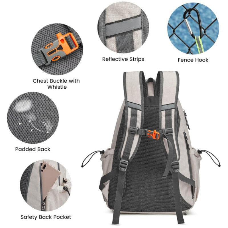 Mochila de Tenis Premium para Hombres y Mujeres - Capacidad para 4 Raquetas