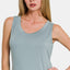 Scoop Neck Wide Strap Tank Dress for Women - Timeless & Versatile
