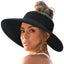 Wide Brim Beach Horse Tail Women's Foldable Sun Hat
