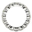Round Cut Lab Grown Diamond Eternity Ring in 14k White Gold