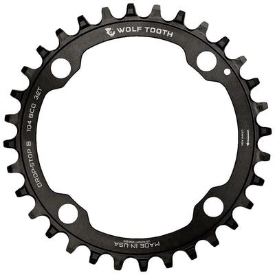 Wolf Tooth 104 BCD Chainring - 32t Drop-Stop B Black