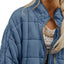 Plus Size Full Zip Quilted Bomber Jacket