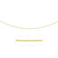 14k Yellow Gold 2.5mm Textured Pendant Chain