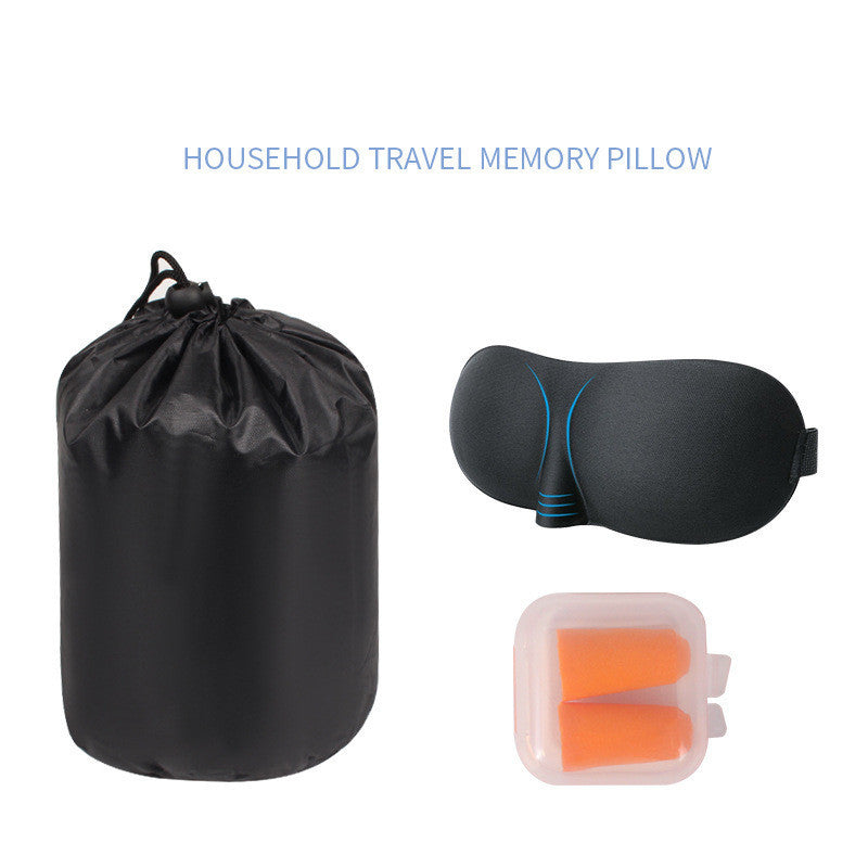 Juego de almohadas en forma de U para viaje con almacenamiento de tres piezas