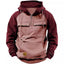Men's Retro Cargo Hoodie with Half Zipper and Pockets