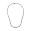 Collier Riviera en diamant cluster en or blanc 14K certifié IGI