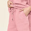 Double Take Full Size Texture T-Shirt and Shorts Set