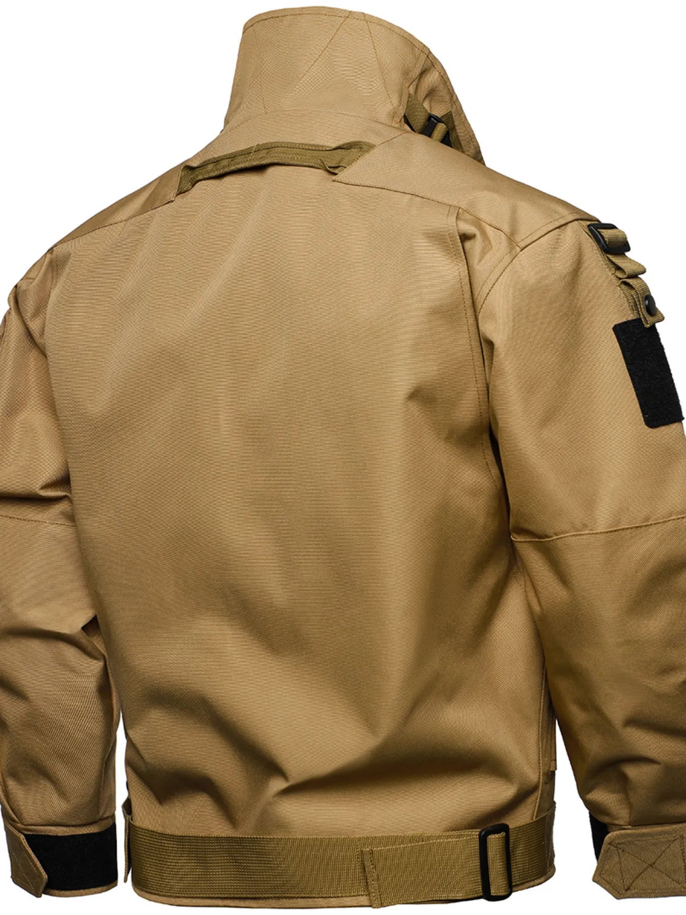 Men's Plus Size Multi Buckle Water-Resistant Jacket
