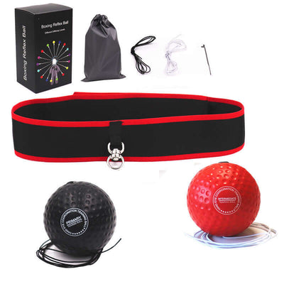 Adjustable Head-Mounted Boxing Reaction Ball for Enhanced Reflex Training - Korvel