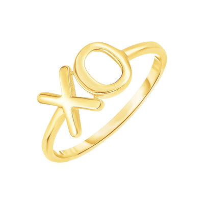 Anillo de Compromiso XO de Oro Amarillo de 14k