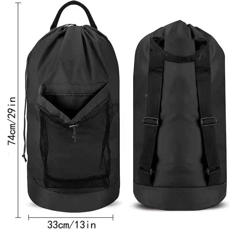 Sand-free Waterproof Oxford Cloth Drawstring Travel Laundry Carrier