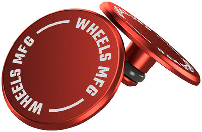 Wheels Manufacturing Standard Thru Axle Cap Set - Red