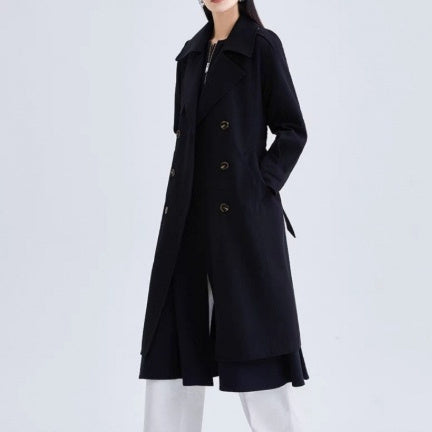 Elegant Mid-Length Trench Coat for Women
