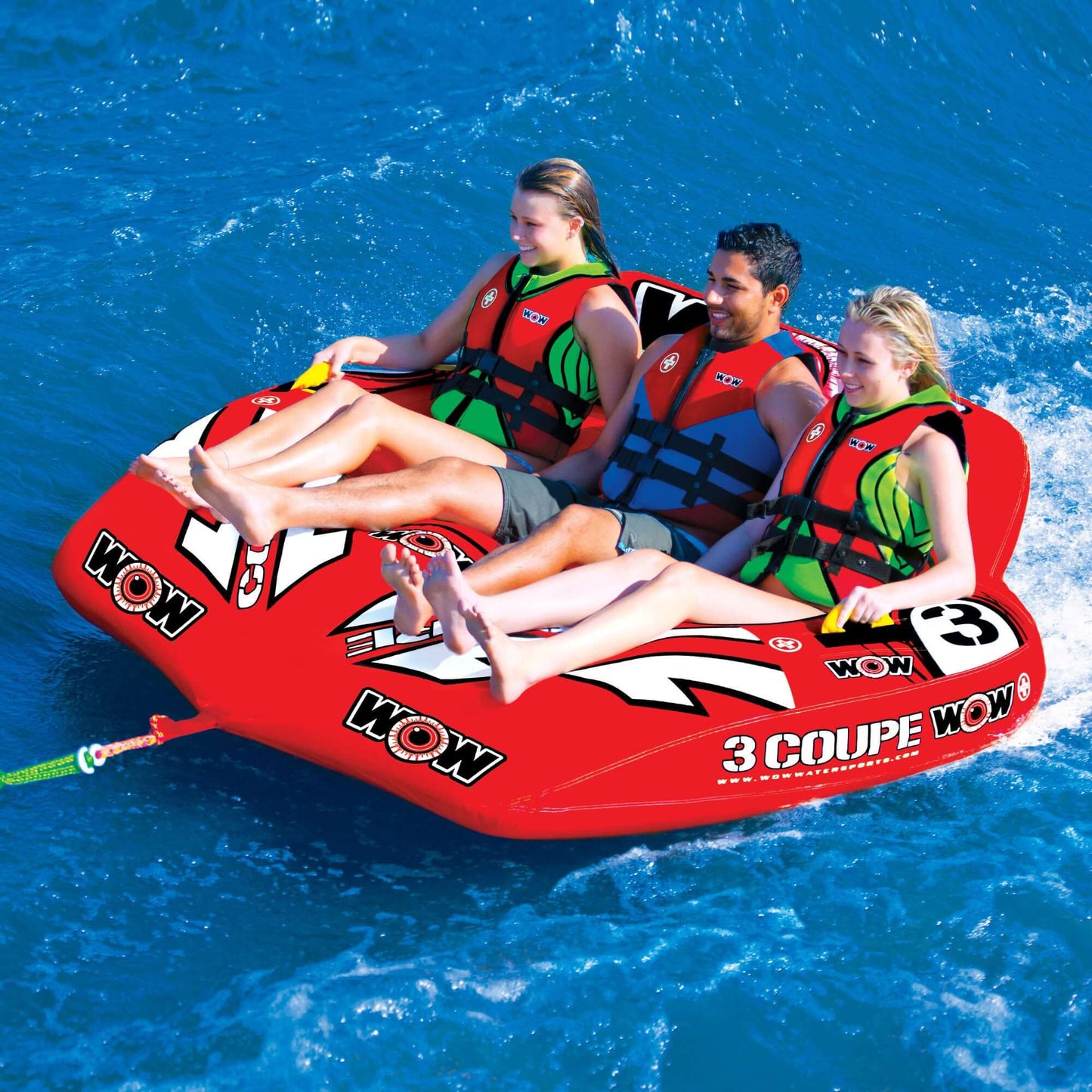 WOW Sports Tubo de Agua Towable Coupe Cockpit para 3 Personas