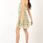Floral Back Smocked Ruffled Mini Dress